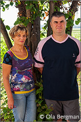 Christine and Gilbert Felettig at Domaine Felettig.