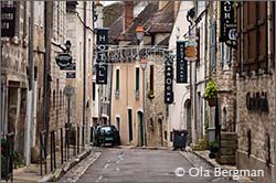 Rue des Moulins, Chablis, Burgundy.