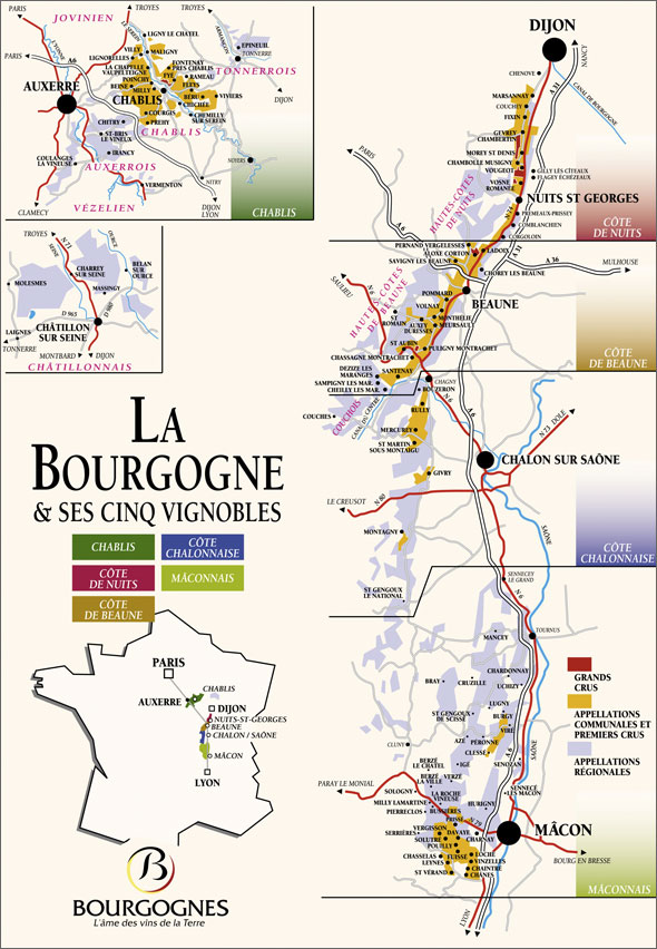 Map over Burgundy.