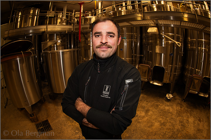 Nicolas Ferrari at Domaine Ferrari in Irancy, Burgundy.