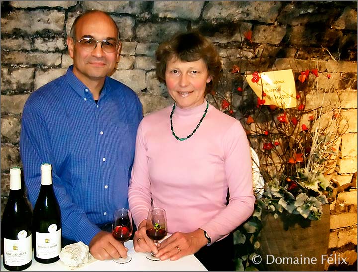 Mr and Mrs Félix at Domaine Félix.